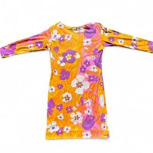 True vintage 60s/70s floral mini dress